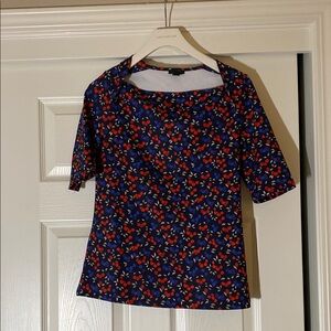 Ann Taylor Multicolor Short Sleeve Blouse
